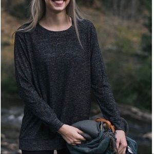 Charcoal Grey Zyia Boyfriend Sweater